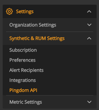 Pingdom API for Monitoring SLOs