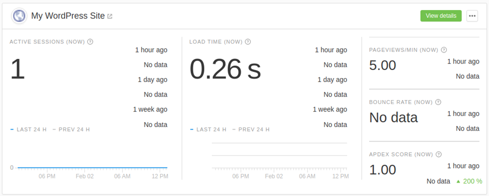 Real user monitoring with WordPress